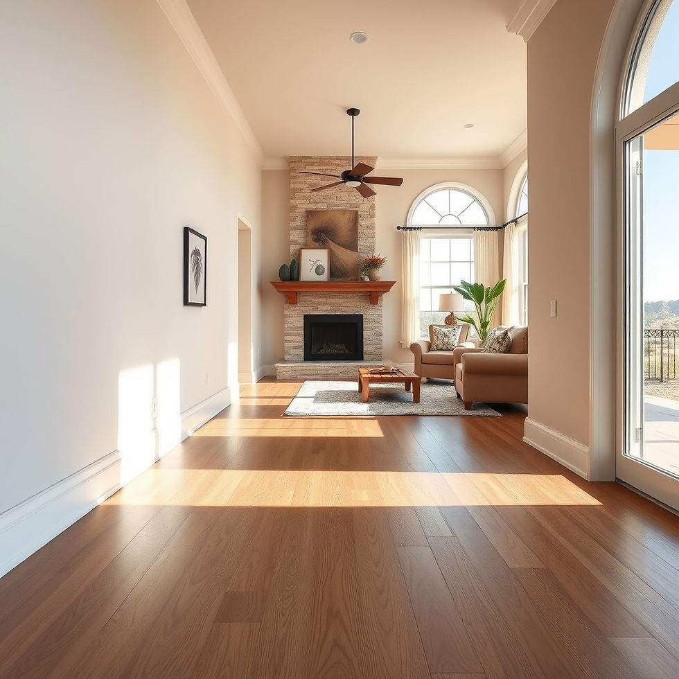 image of freshly painted baseboards on interior of large arizona home