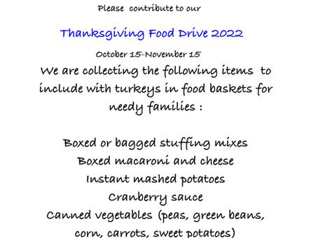Thanksgiving Food Drive