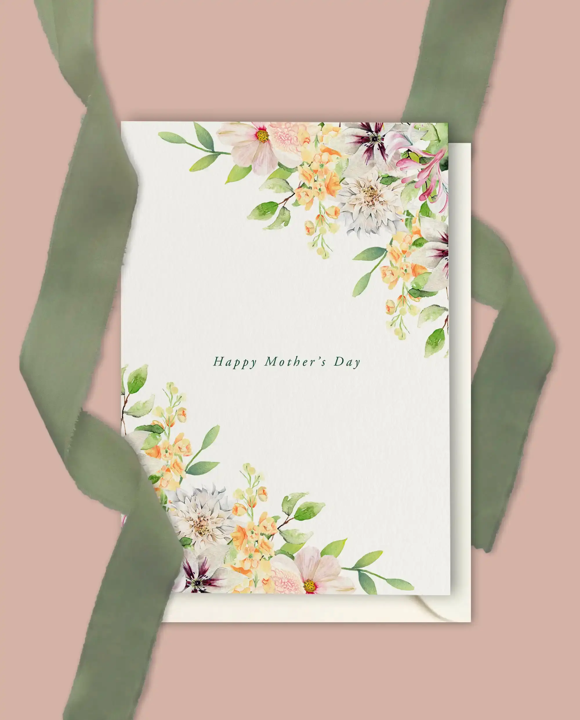 Floral, Watercolour Mother's Day Card