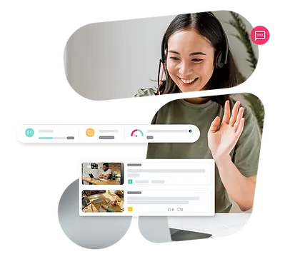 cours en ligne une femme devant un ordinateur