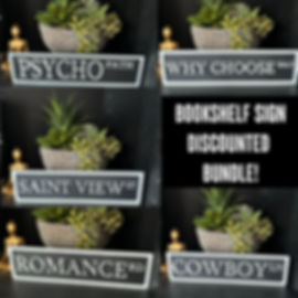 Bookshelf Street Sign -Discount Bundle