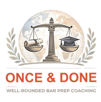 Once and Done Bar Exam Prep Coaching logo