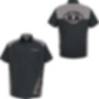 Trendy black and grey short sleeve shop shirt for men, combining style and comfort for everyday wear.