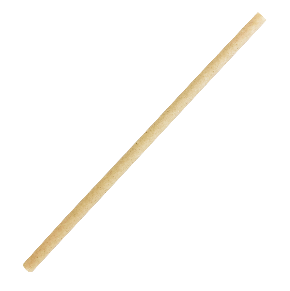 サムネイル： 【さとうきび繊維のストロー】長210mm×8mm口径　個包装無し（1,000本入/小分け販売）