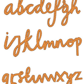 Hand rendered alphabet 3
