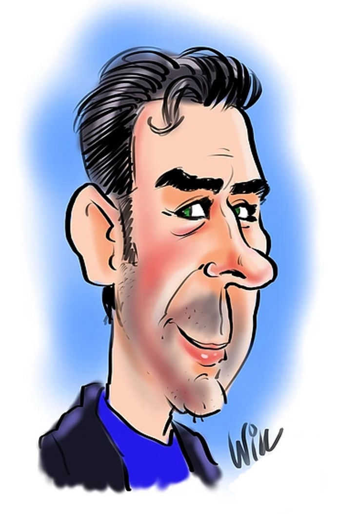 Digital wedding Caricature
