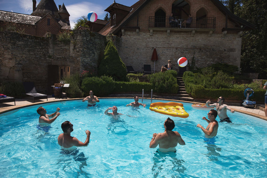 Outdoor pool - Classic Fairytale Chateau near Vichy