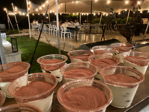 Tiramisu anyone? Crazy diamond food truck, mobile bar and catering for weddings and private events in the Dordogne, France