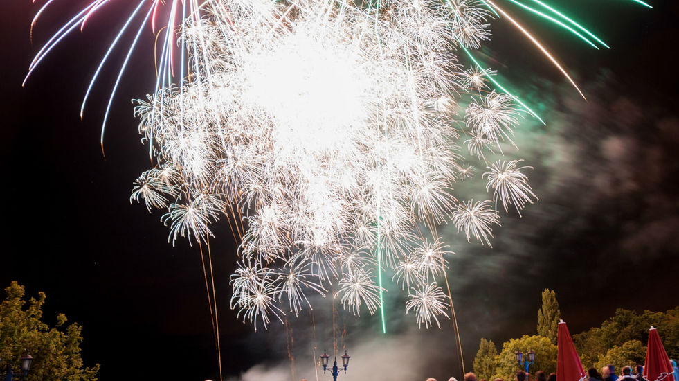 Wedding fireworks - Classic Fairytale Chateau wedding venue near Vichy