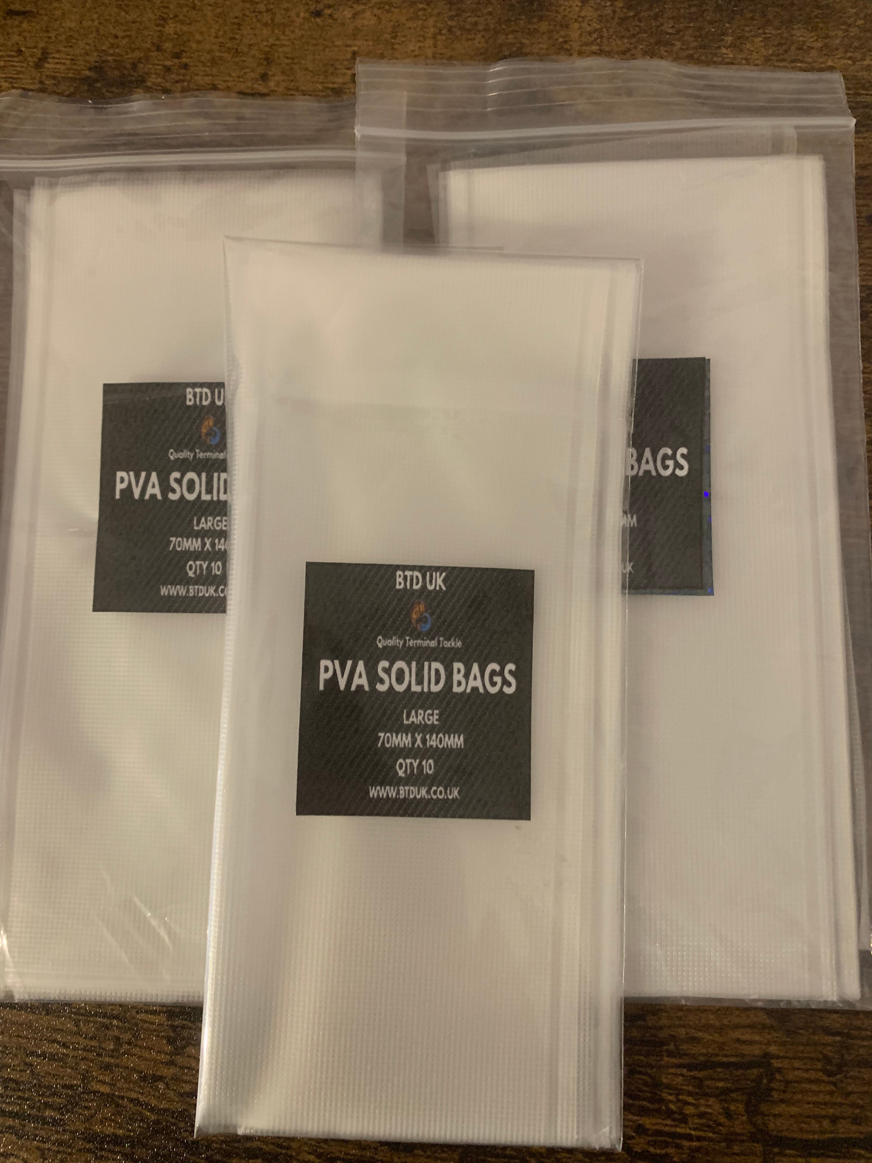 10x Pva Solid Bags (large )