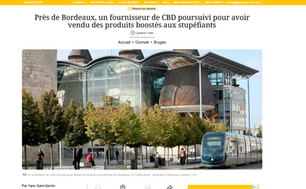 article du journal sud ouest sur notre affaire de relaxe d'un chef d'entreprise commercialisant du CBD