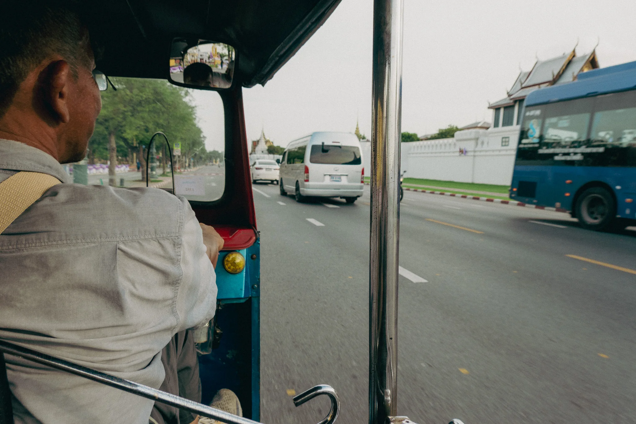 Tuk-tuk drive on the street