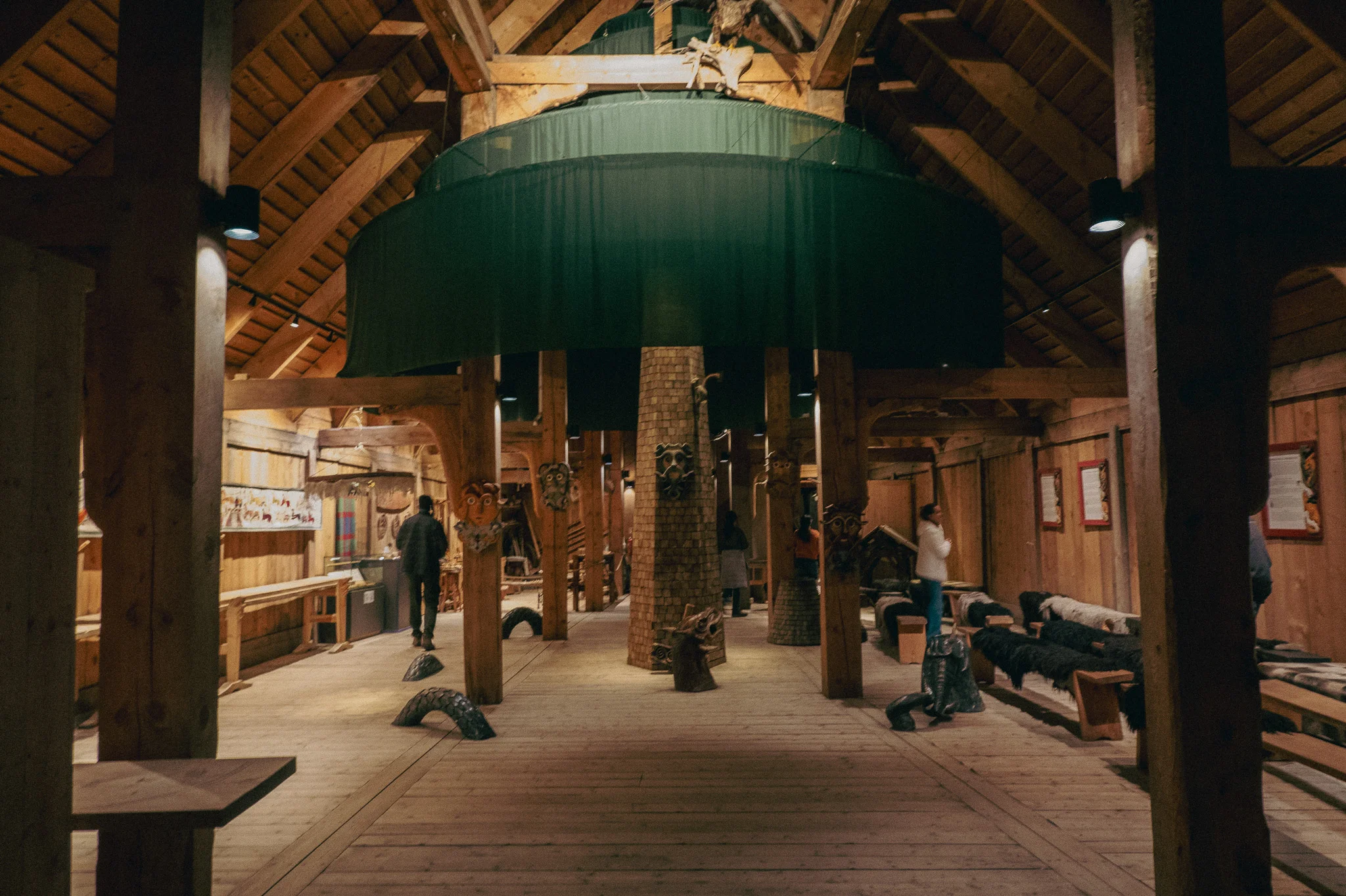 A room in the Lofotr Viking Museum