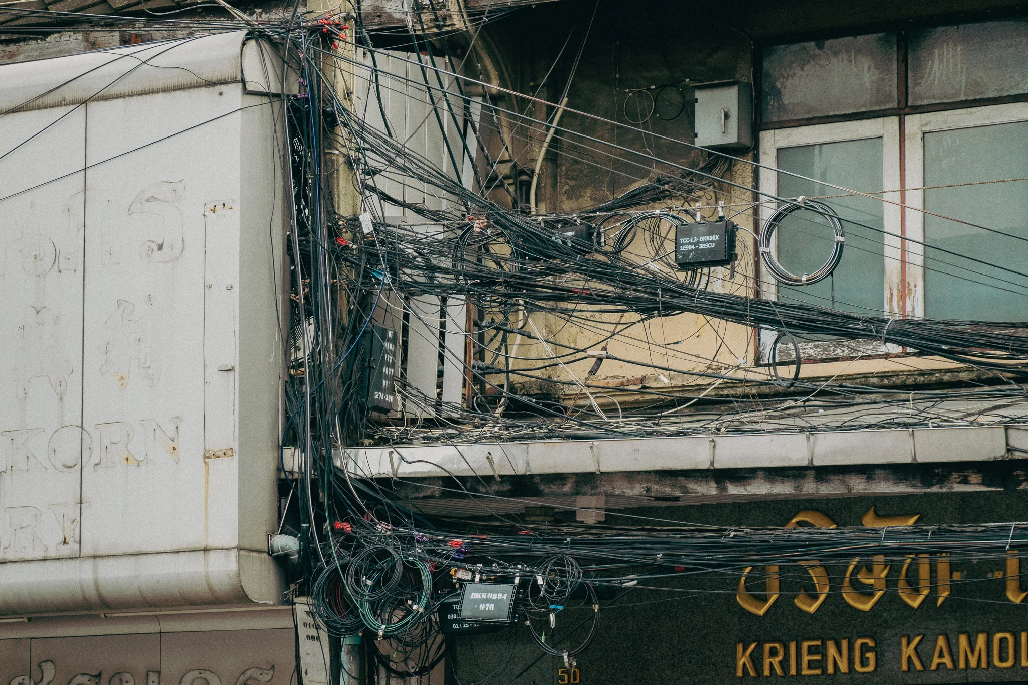 Power wires in Thailand
