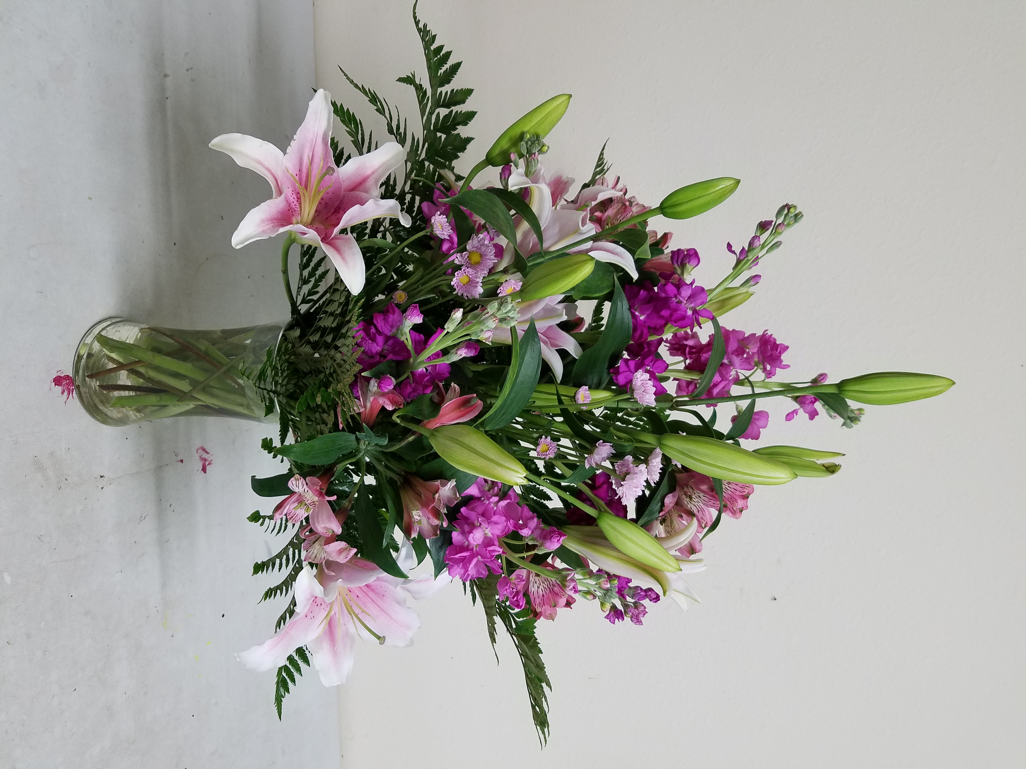 Purple Lily Arrangement No 12