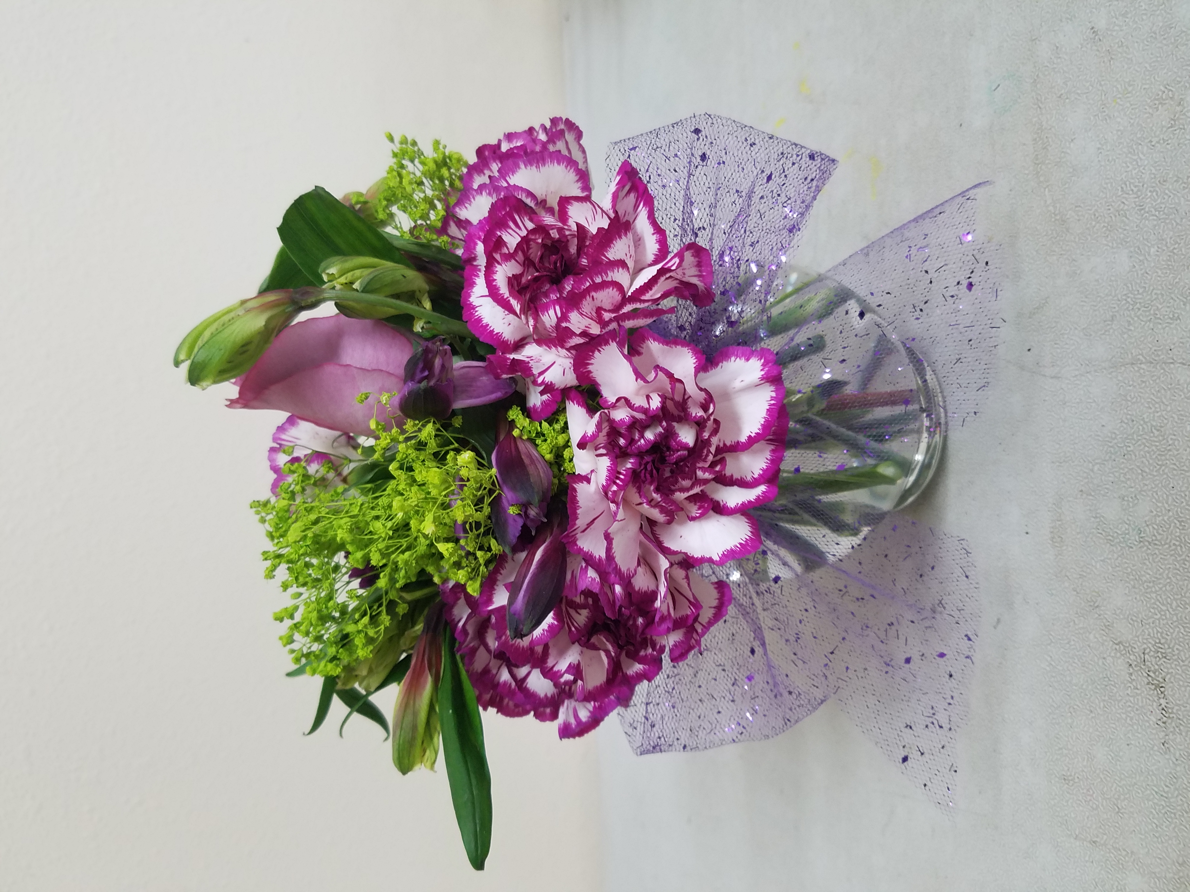Purple and Green Ivy bowl
