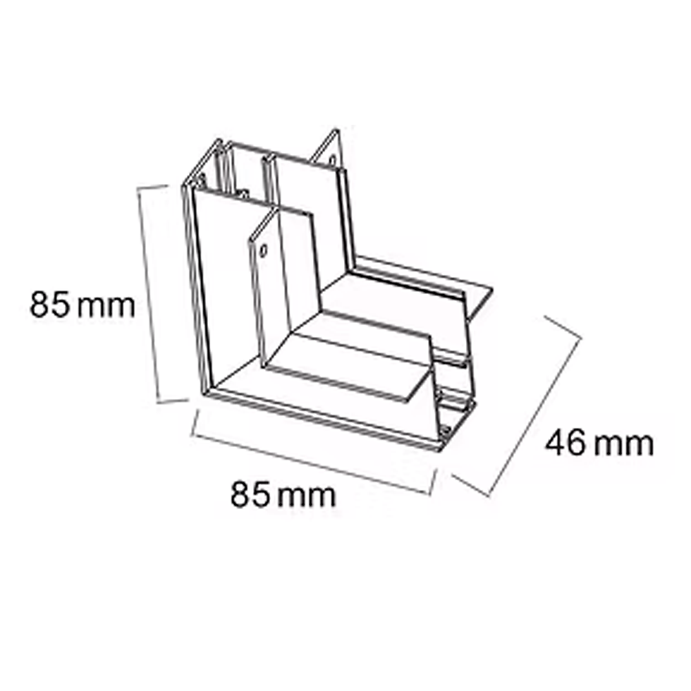 Miniatura: Magno - Conector para trilhos Teto/Parede