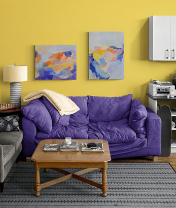 paysage montagneux 2, peinture contemporaine de paysage d’Astrid Link, acrylique sur toile