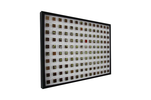 Simple - Hand Painted on Glass & Framed