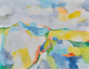Astrid Link artiste peintre paysage l'averse