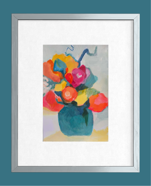 Thumbnail: Bouquet au vase bleu