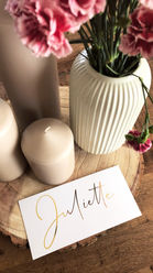 Geboortekaartje goudfolie