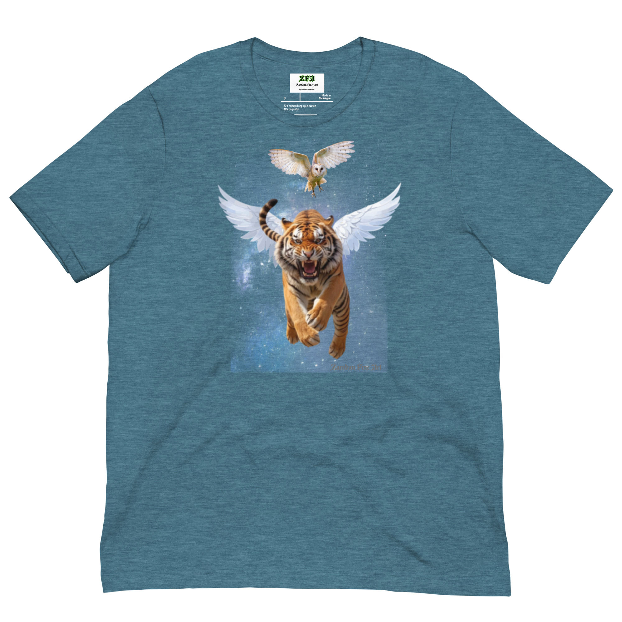 Tiger and Owl Unisex t-shirt 001