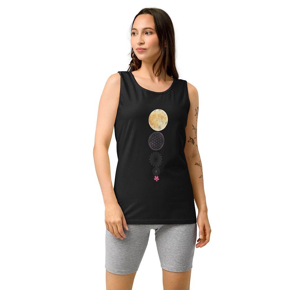 Thumbnail: Moon Totem garment-dyed cotton tank top