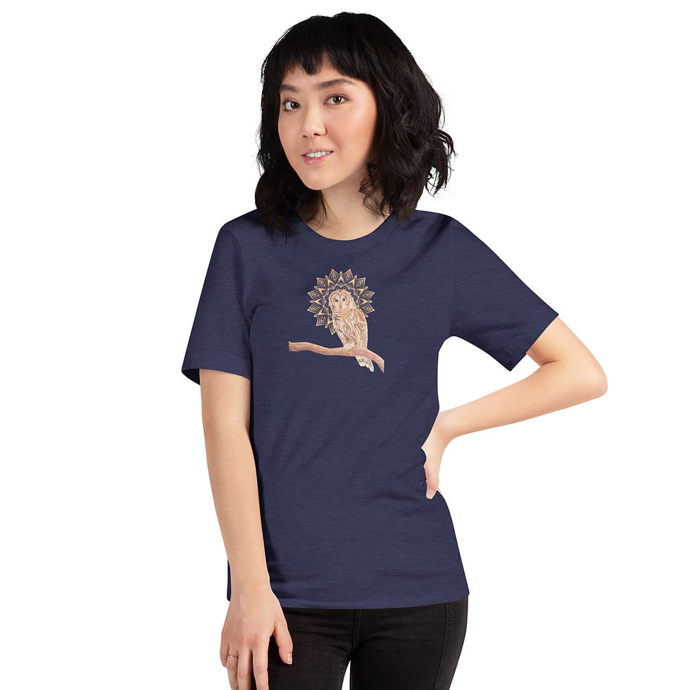 Thumbnail: Owl Mandala series No.1 - Unisex t-shirt