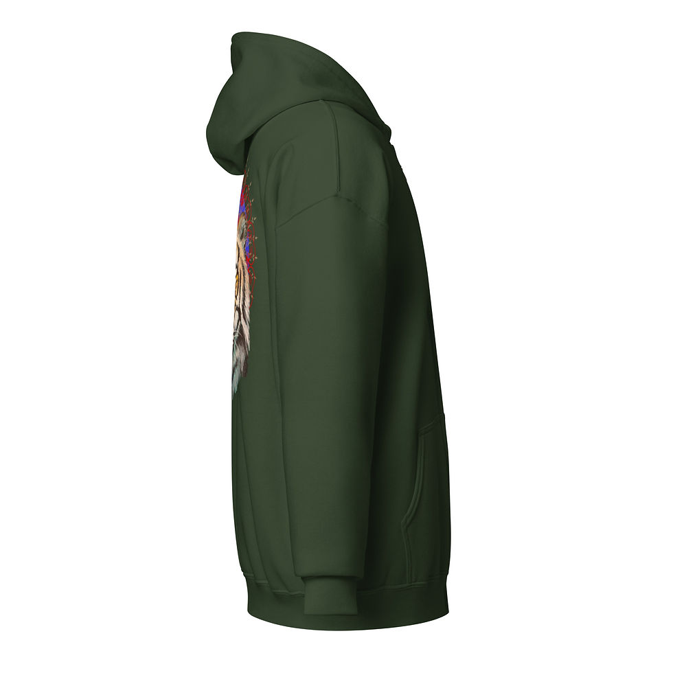 Thumbnail: Tiger Unisex heavy blend zip hoodie