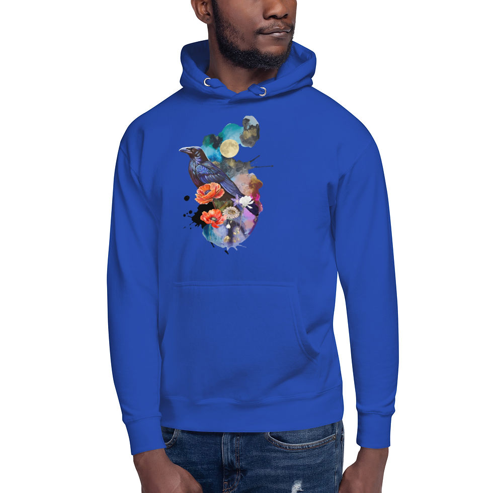 Thumbnail: Raven and Poppies  Hoodie