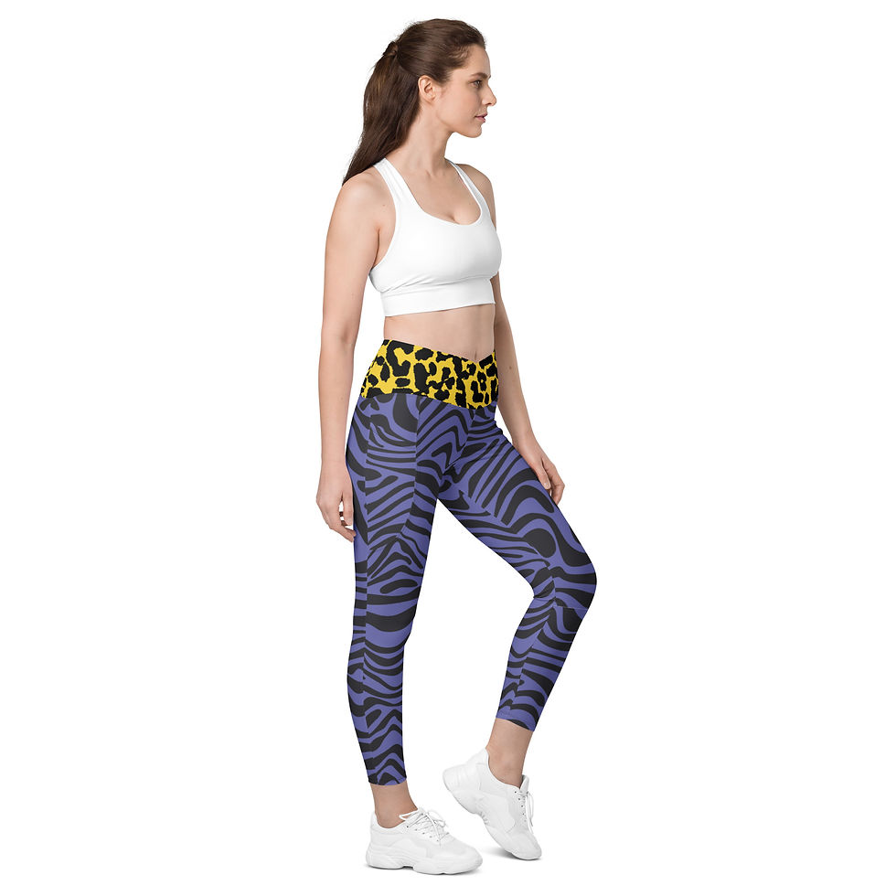 Thumbnail: Swivel Crossover leggings with pockets