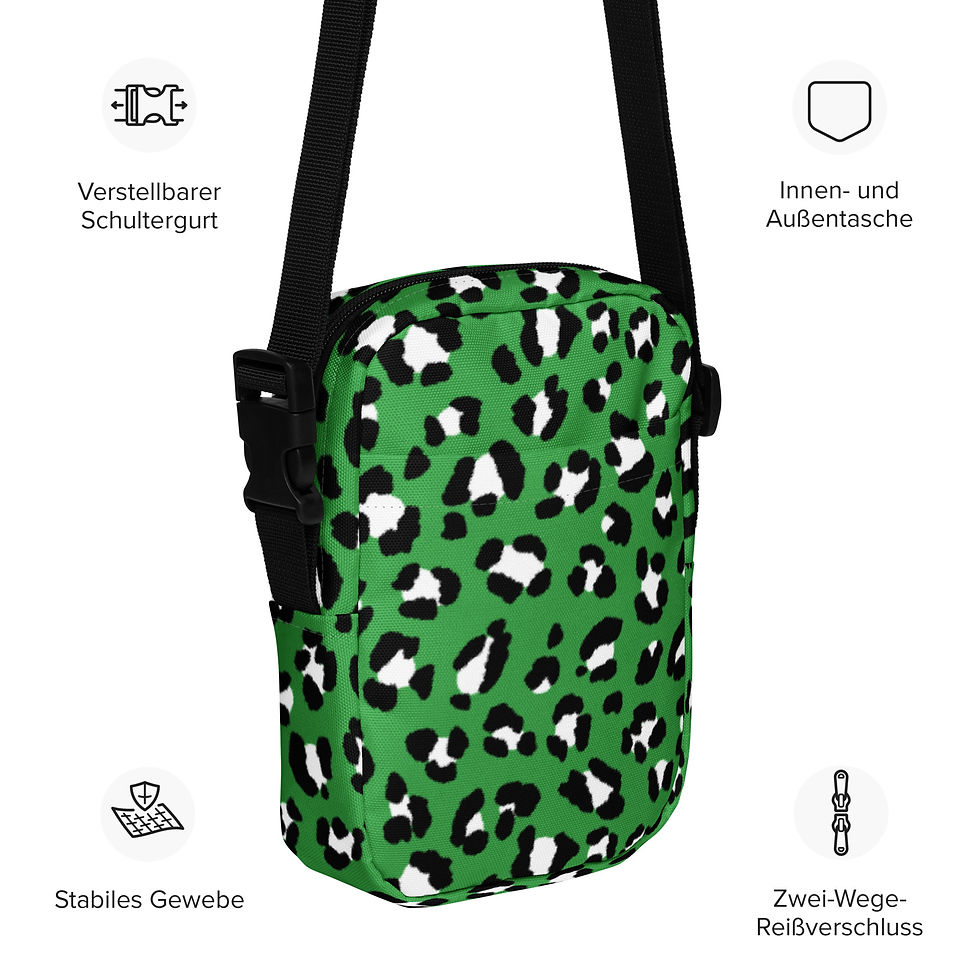 Thumbnail: Geen Cheetah Utility crossbody bag
