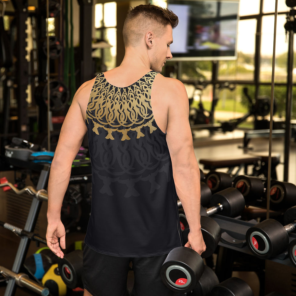 Thumbnail: Mandala Split Unisex Tank Top