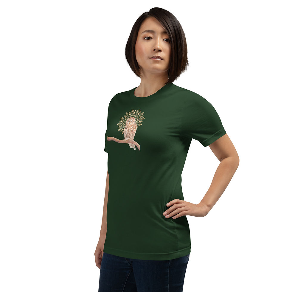 Thumbnail: Owl Mandala series No.1 - Unisex t-shirt