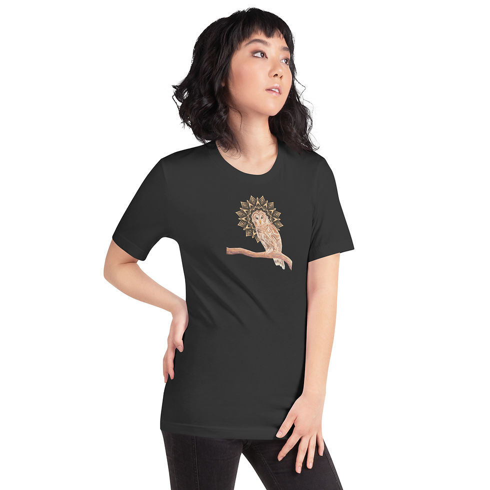 Thumbnail: Owl Mandala series No.1 - Unisex t-shirt