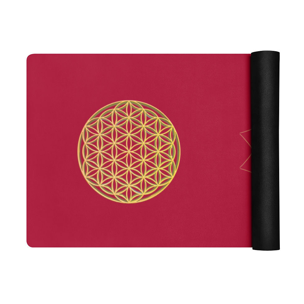Thumbnail: Iris Yoga mat - crimson red 