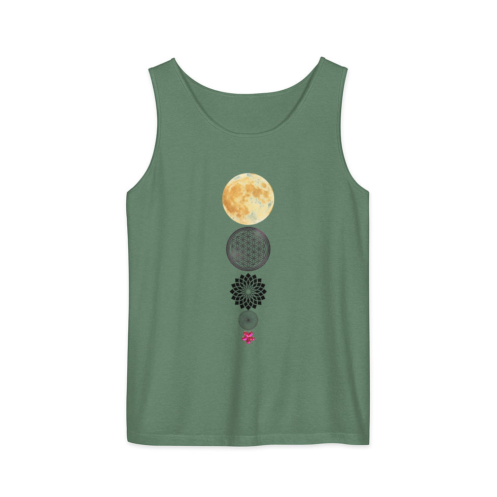 Thumbnail: Moon Totem garment-dyed cotton tank top