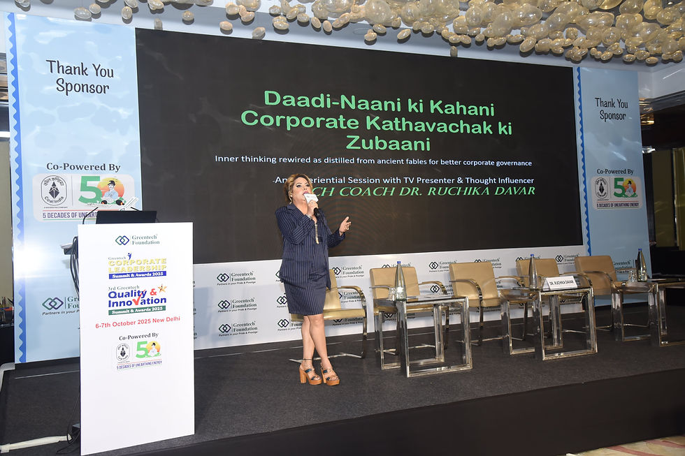 Greentech Foundation - Ruchika Davar-TV Anchor & Celebrity Event Host.