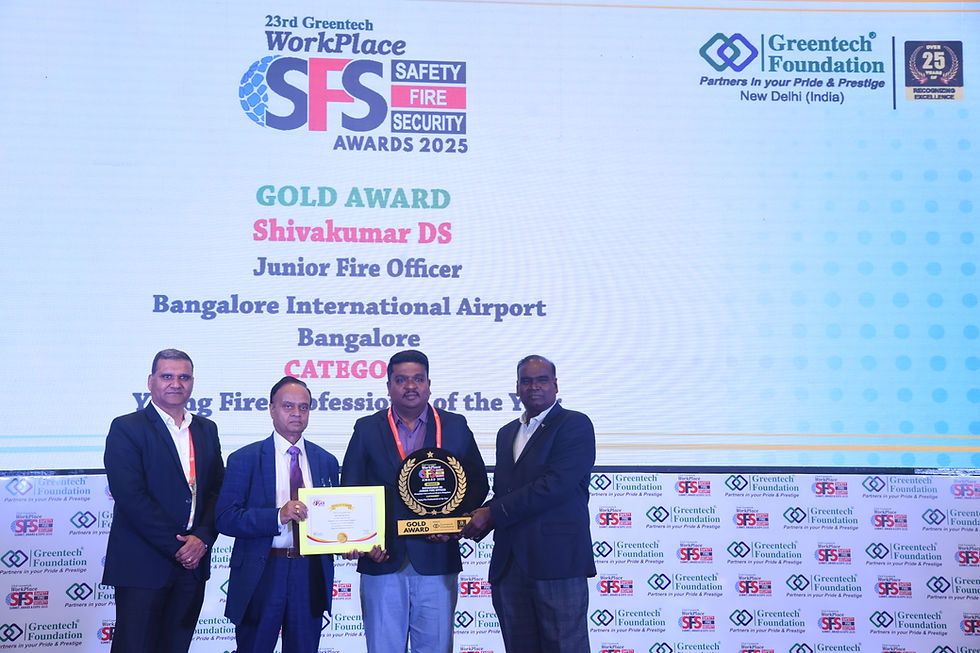 SHIVAKUMAR DS JUNIOR FIRE OFFICER, Bangalore International Airport Bangalore 