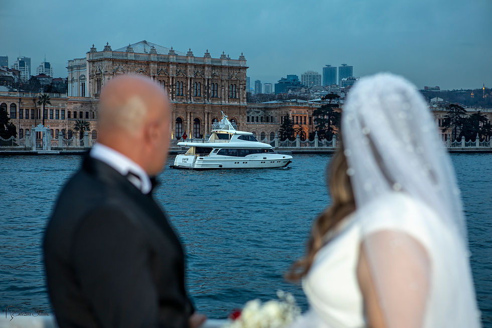 Istanbul boat wedding photography