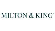 milton & king logo teal on white background