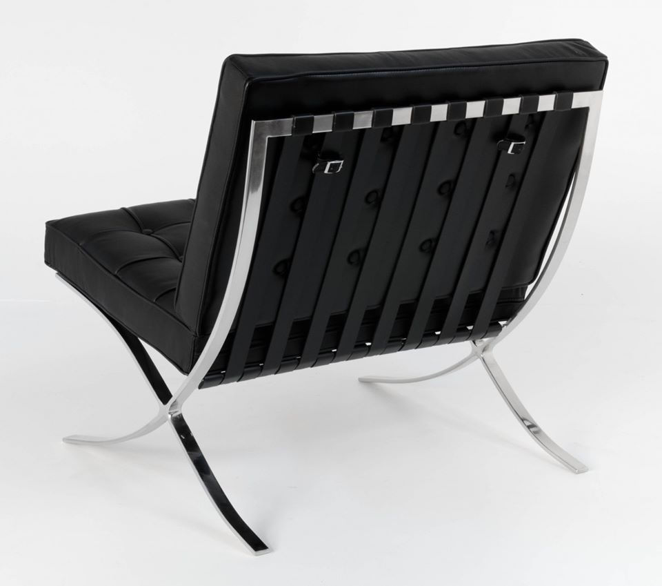 Thumbnail: Barcelona Replica Leather Chair