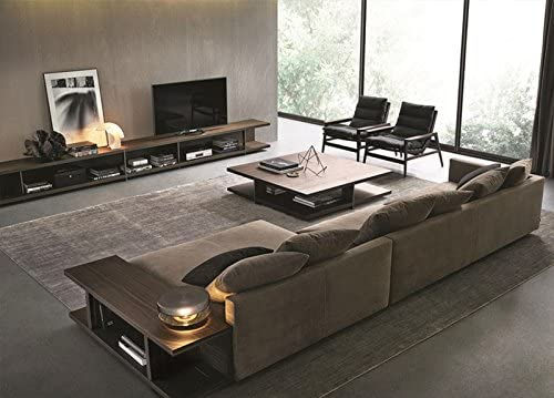 Thumbnail: Modern Velvet Fabric 4 Piece Chaise Lounge Sofa Set - Right Chaise