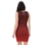 Thumbnail: Red wave gradient Bodycon dress, Hawaii Surf Co. Logowear