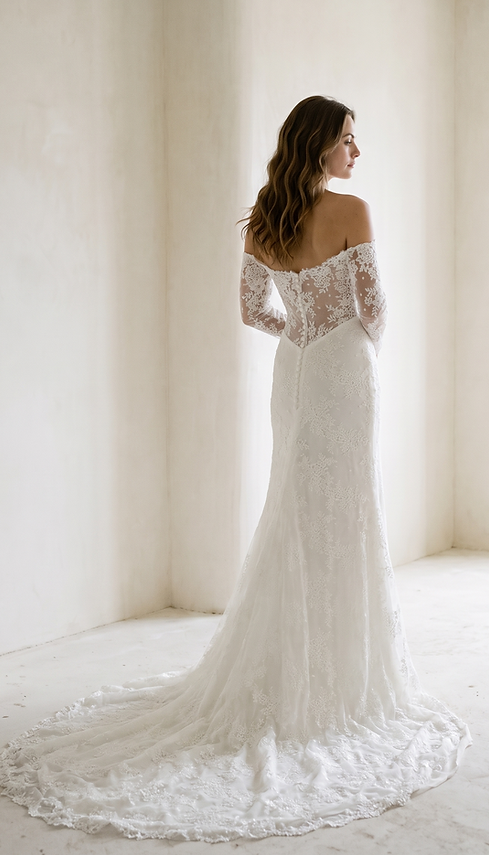 robe de mariée alexandra saint mleux, robe de mariée dentelle, robe de mariée manches en dentelle