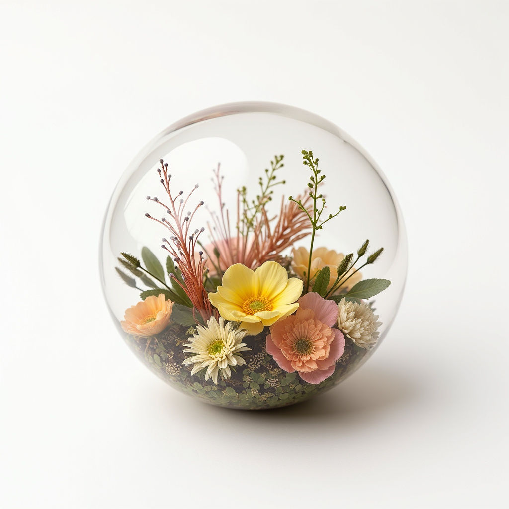 Preserved Flower Orb