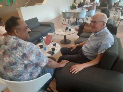 Our UK Chair, David, chatting cricket and more with Girish