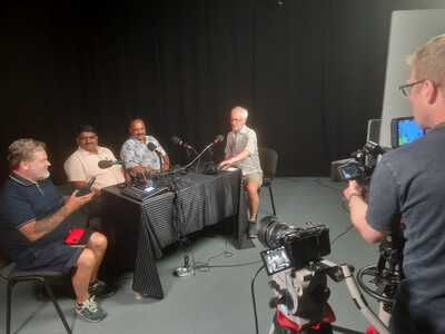 Click on image to hear the podcast with Girish & Anil