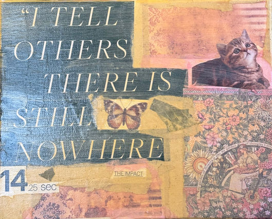 Collage on canvas 8”x10”